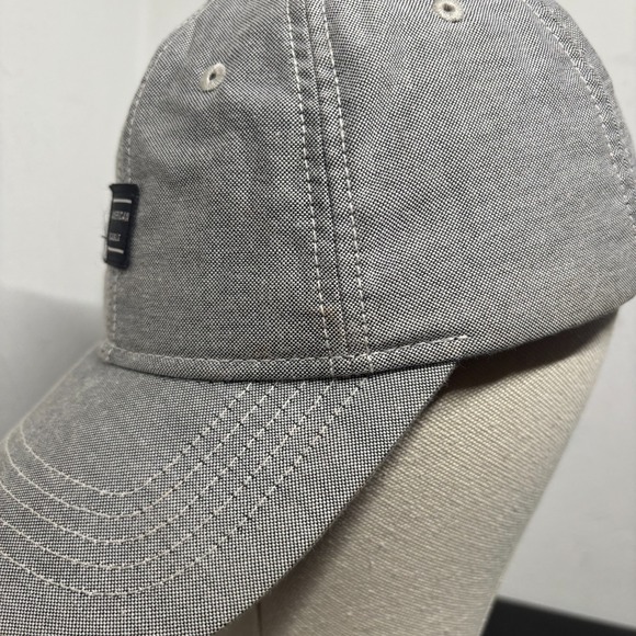 American Eagle Simple Patch 6 Panel Baseball Cap Unisex Adult OSFM Gray Hat - Picture 6 of 8